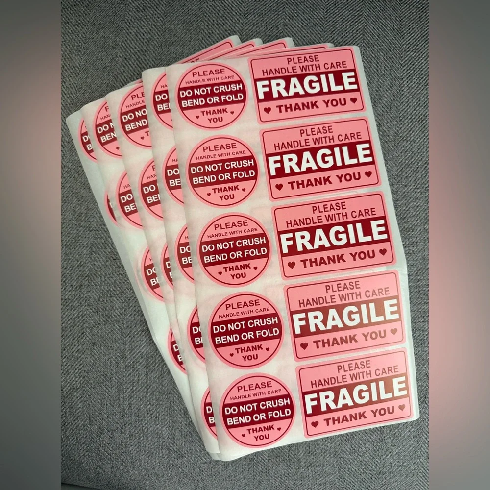 50ct Fragile Stickers for Letters and Packages